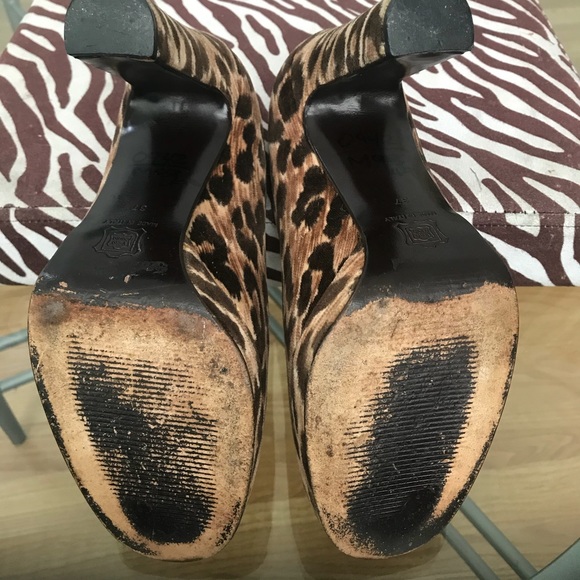 Dolce&Gabbana leopard print platform pumps - Picture 4 of 4